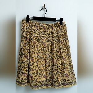 Floral Yellow Skirt
